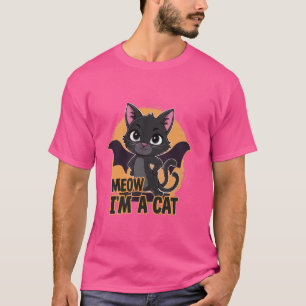 Meow, jag är en katt - en fin Halloween-dräkt - Ca T Shirt