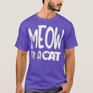 Meow jag är en katt Halloween Costume  T Shirt