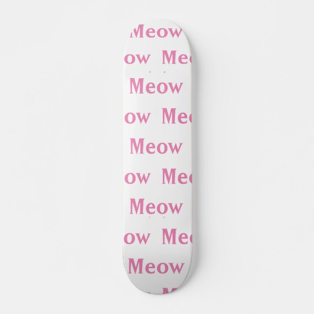 Meow-katt Mini Skateboard Bräda 18,5 Cm (Framsida)