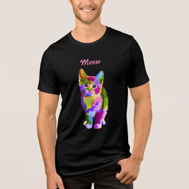 Meow Katten t-shirt (Framsida)