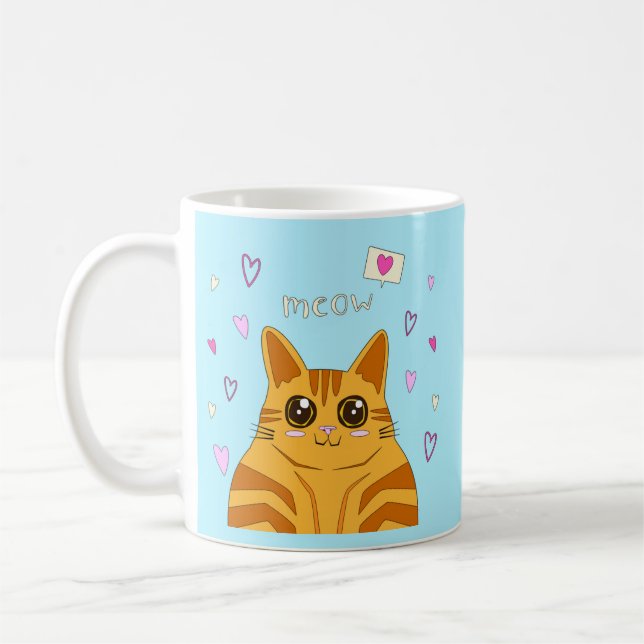 Meow Kattunge, Cat Lover Kaffemugg (Vänster)