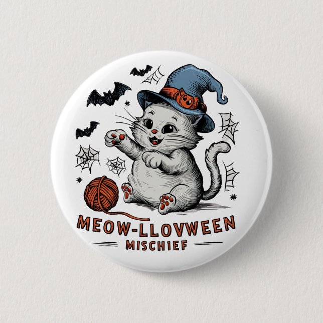 Meow-lloween MisChief Knapp (Framsida)