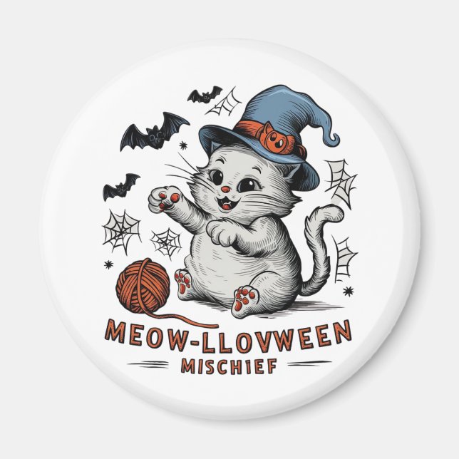 Meow-lloween MisChief Magnet (Framsidan)