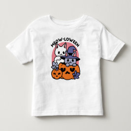 Meow-Loween - Cute Halloween Cat Design T Shirt