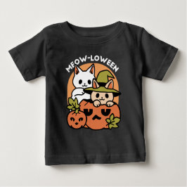 Meow-Loween - Festive Halloween Cat-design T Shirt