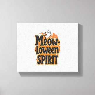 Meow-loween Spirit Cat Canvastryck