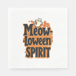 Meow-loween Spirit Cat Pappersservett