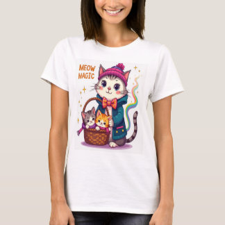 Meow Magic - Cute and Playful Cat-Inspired T Shirt