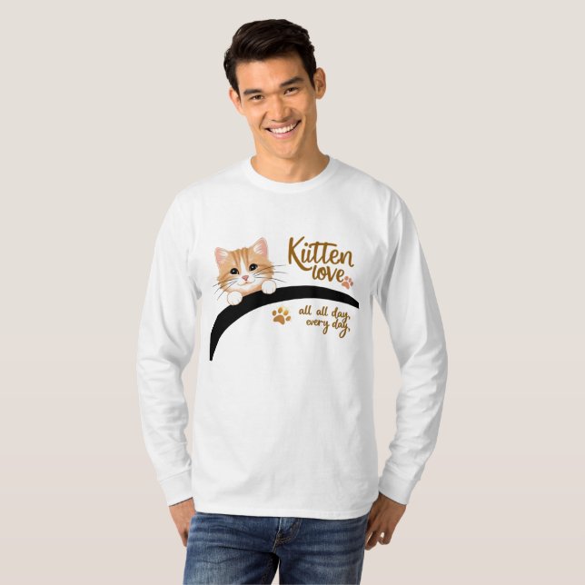 Meow Magic National Cat Day Sweatshirt T Shirt (Hel framsida)