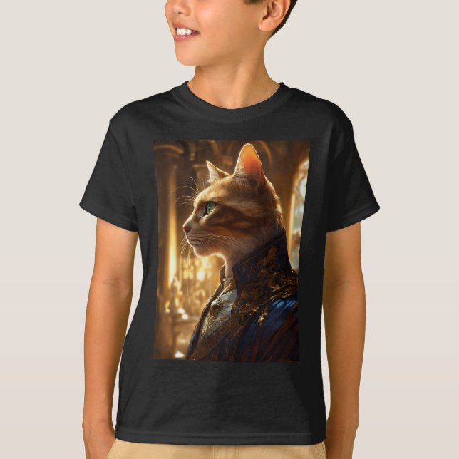 "Meow Majesty: Cat Kung 3D Print Äventyr" T Shirt (Framsida)