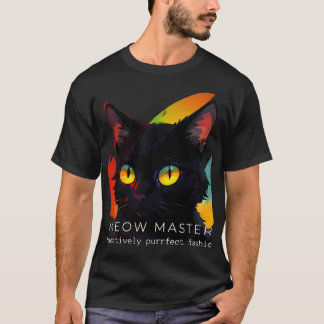 Meow Master | Mörk Cat T-Shirt