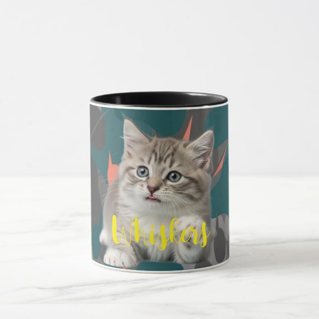 Meow Memories: Personlig Cat Photo Mugg (Center)