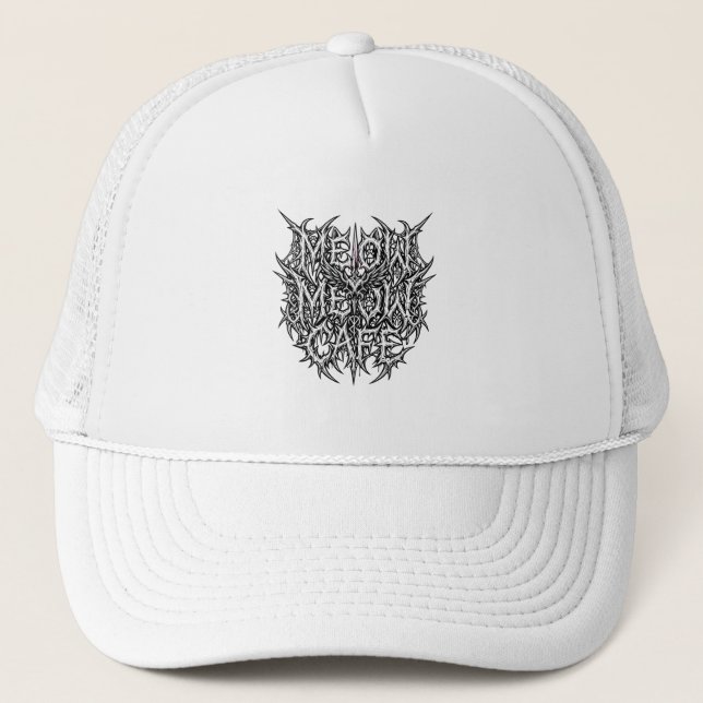 Meow Meow Cafe - Death Metal Kattparodi Hatt Keps (Framsida)