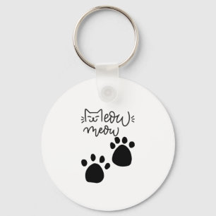 MEOW MEOW CAT LOVERS DESIGN #CatLady #FelineFashio Nyckelring