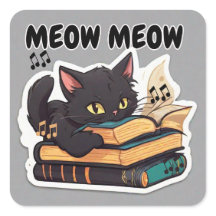 Meow Meow Cat Reading Bok