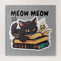 Meow Meow Cat Reading Bok
