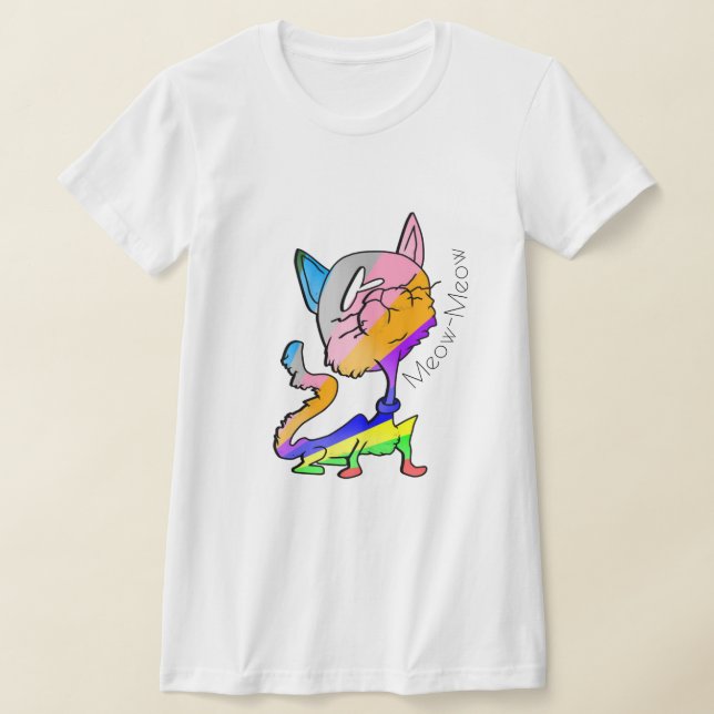 Meow-Meow D3 T Shirt (Laydown)