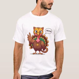 Meow Meow I är en kattThanksgiving Turkiet T Shirt