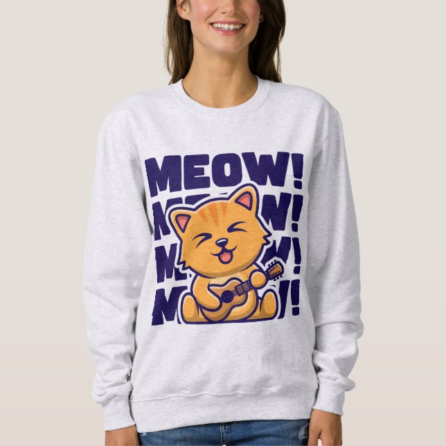 Meow meow meow meow t shirt (Framsida)