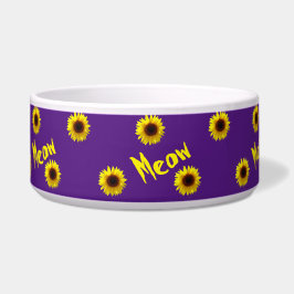 Meow Meow - Solblommor Pet Bowl