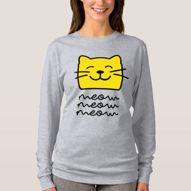Meow Meow T Shirt (Framsida)