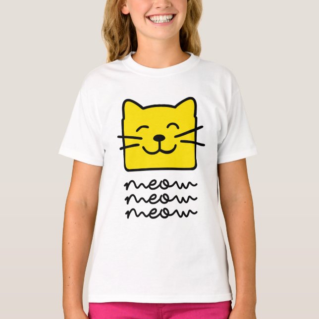 Meow Meow T Shirt (Framsida)