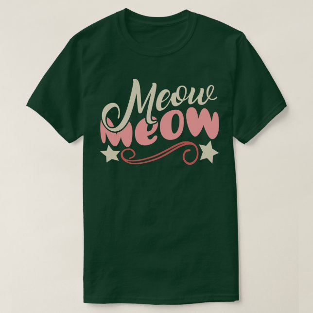 Meow Meow T Shirt (Design framsida)