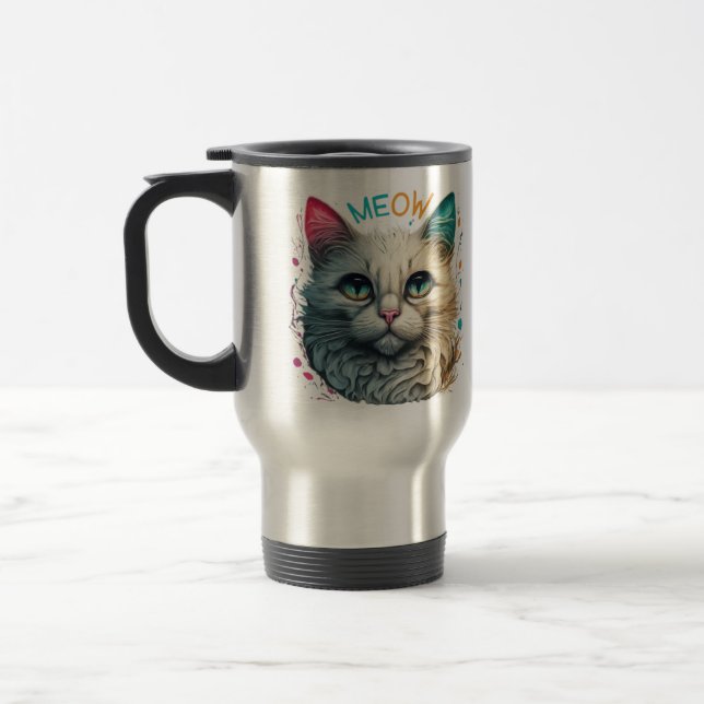"Meow Moments" Kaffe Mugg för Cat Lovers (Vänster)