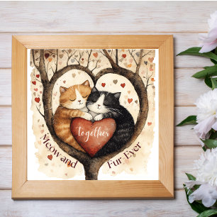Meow och Päls-Aldrig Kärlek som Poster murkonst
