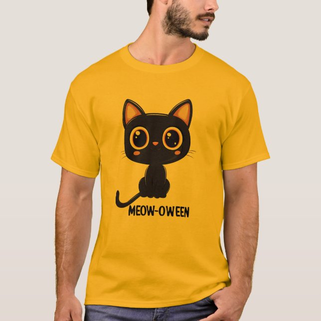 Meow-Oween T Shirt (Framsida)