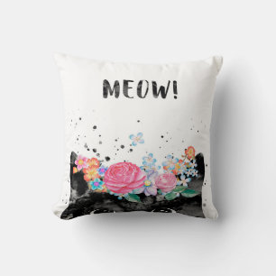 Meow Peeking Cat, Kitten Cat Lover Gift Idea Kudde
