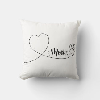 Meow , pillow for cat owners kudde