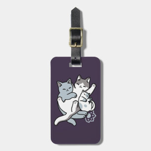Meow Poung Snuckning - Cute Sleeping Cats Bagagebricka