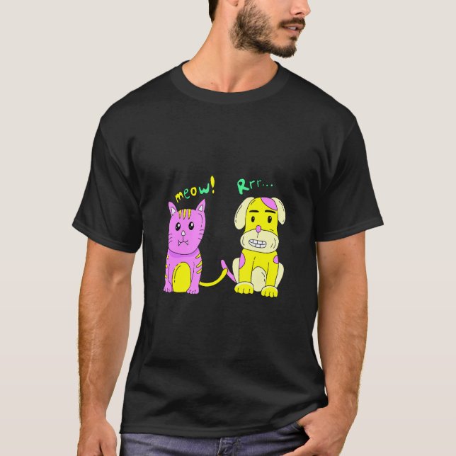 Meow Rrr T Shirt (Framsida)