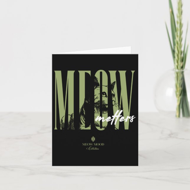 Meow S Sticker Kort (Framsida)
