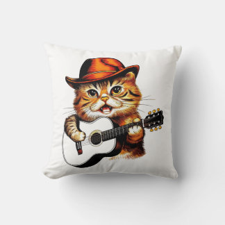 Meow-sic Star Funny Singing Cat Pillow Kudde