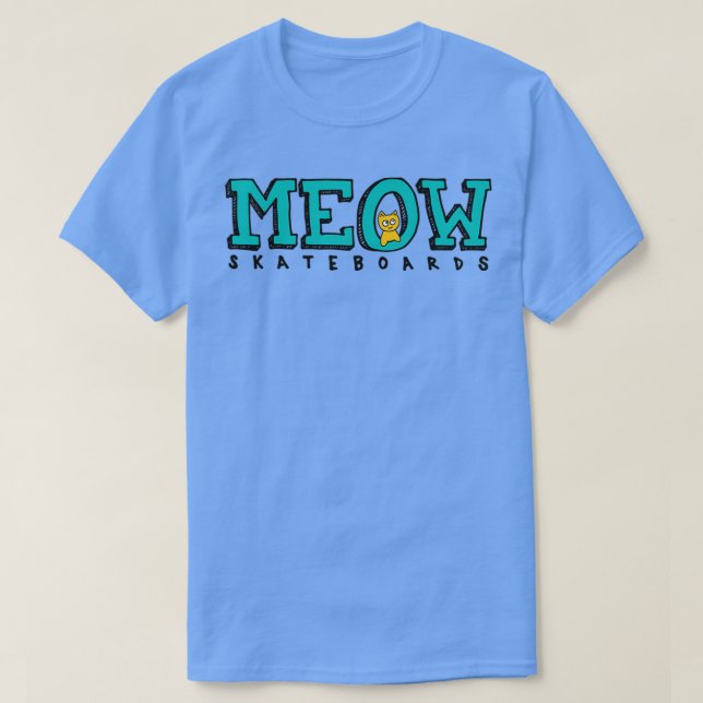 Meow Skateboard T Shirt (Design framsida)