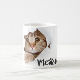 "meow" söt Cat Mugg