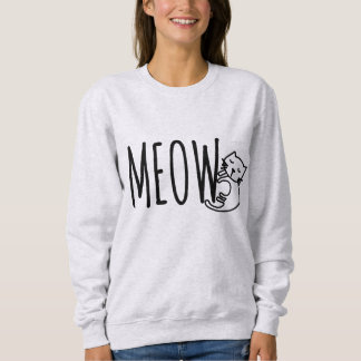 Meow! Speciell design för kattälskare Tröja