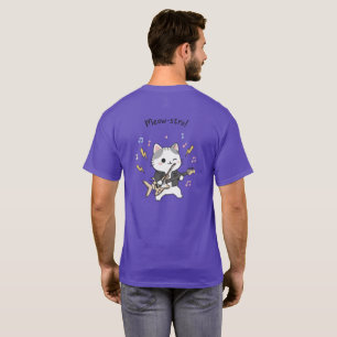 Meow-stro: Rock & Roll Gitarrhjälte T Shirt