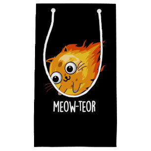 Meow-teor Funny Meteor Pun Mörk BG