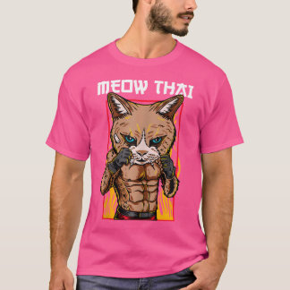 Meow Thai Cat Muay Thai T Shirt