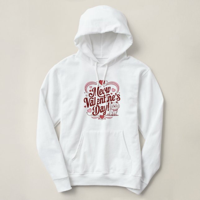 Meow Valentine T Shirt (Design framsida)
