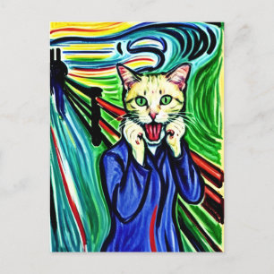 Meow-vykort Vykort