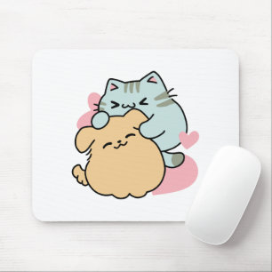 Meow & Woof Perfekt tillsammans - Cute Cat och Hun Musmatta
