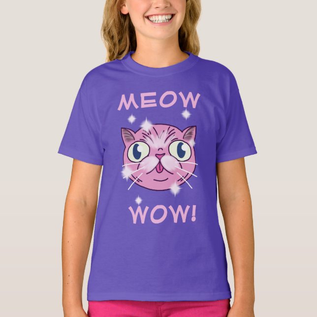 Meow Wow! Shirt T-shirt (Framsida)