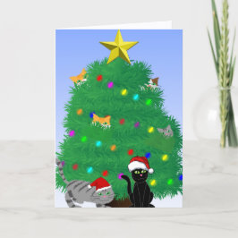 Meow-y Christmas Kort
