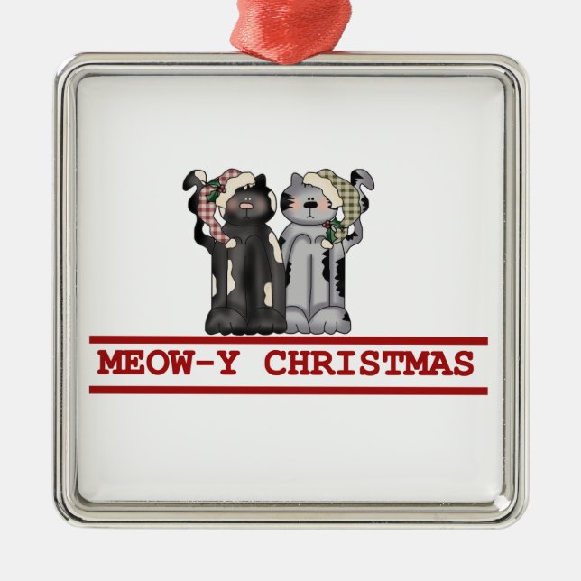 Meow-y-jultomten Ornament (Framsidan)