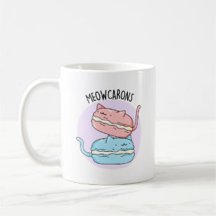 Meowcarons Funny Macaron Pun Kaffemugg
