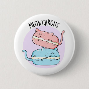 Meowcarons Funny Macaron Pun Knapp